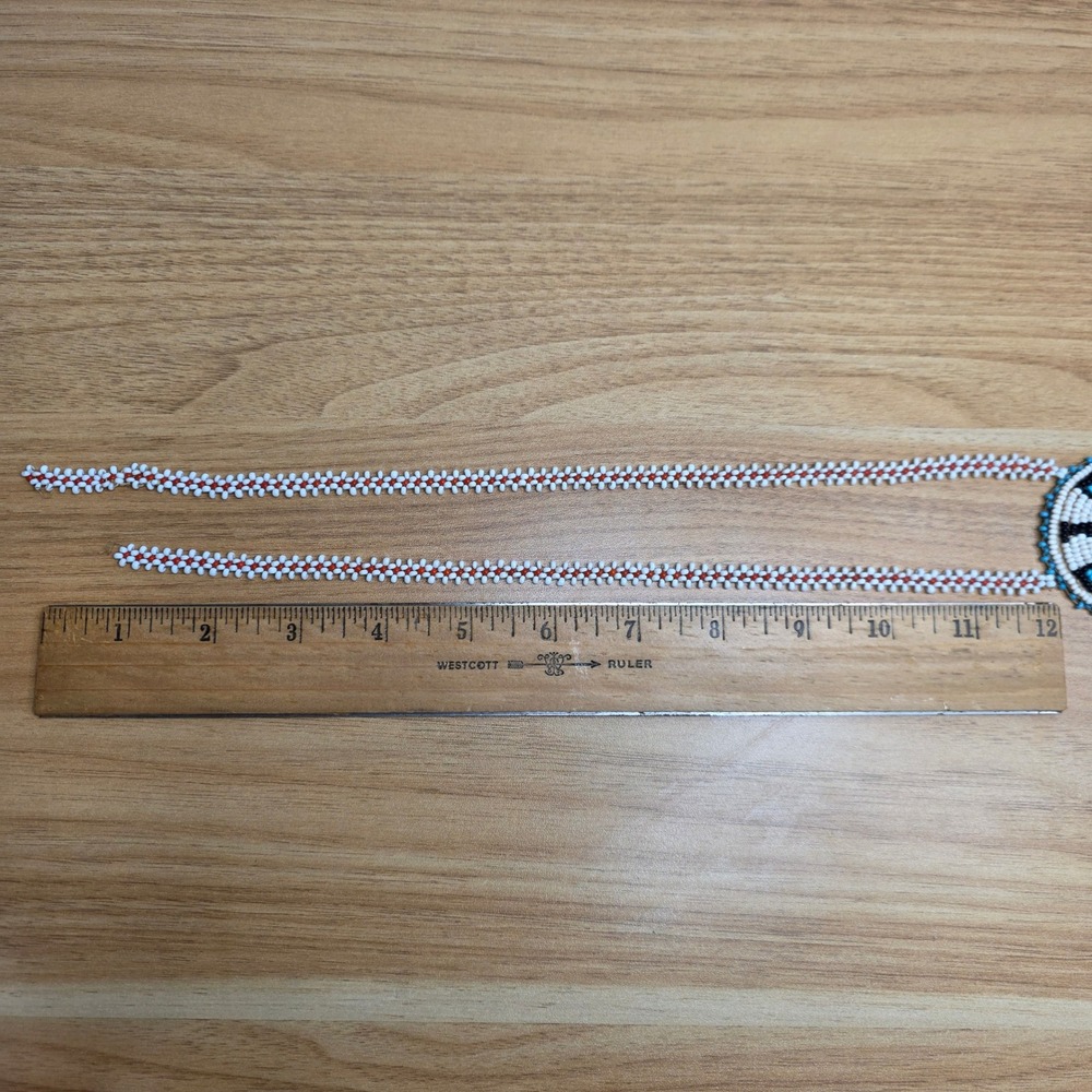 Native American Style Beaded Jewelry Thunderbird Necklace with Bracelet‎ & Pouch - Picture 5 of 14